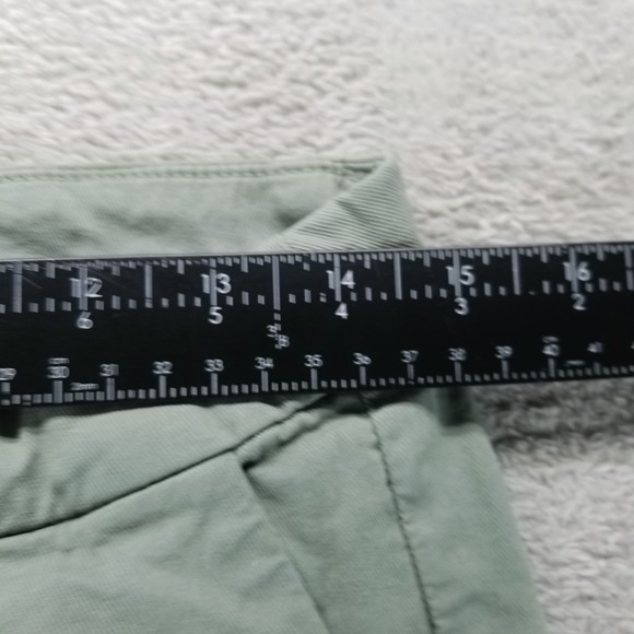 Frank & Eileen Pants Womens‎ 6 Green Wicklow Italian Chino Raw Hem Luxury - Picture 5 of 9